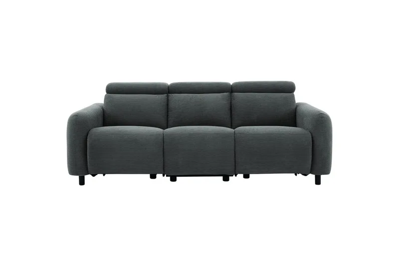 Reclinersoffa utan hörn Loft24 Skaane Reclinersoffa 3-sits Grey Manchester, undefined