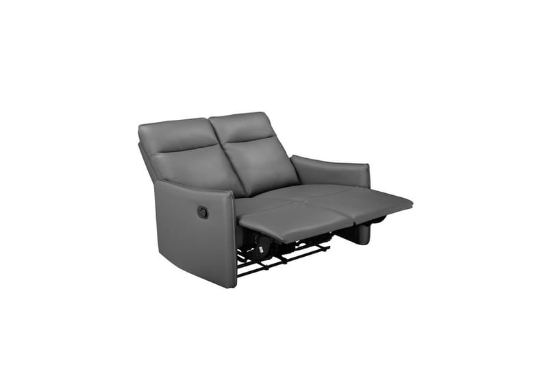 Reclinersoffa utan hörn Loft24 Soffa 2-sits Loft24 Lugo Grey Artificial leather - Möbler - Soffa - Biosoffa & reclinersoffa - 2 sits biosoffa & reclinersoffa