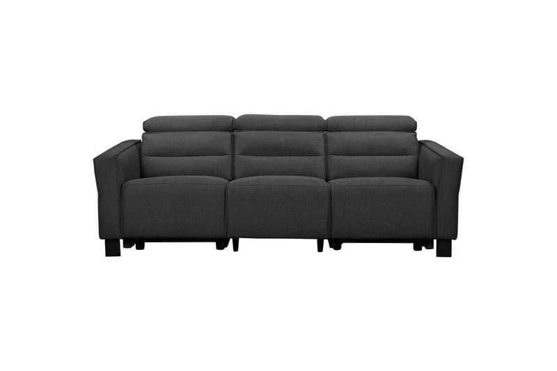 Reclinersoffa utan hörn Loft24 Soffa 3-sits Loft24 Carpari med 2 elektriska recliners Grey Belfast fabric, undefined