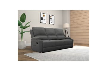 Reclinersoffa utan hörn Loft24 Soffa 3-sits Loft24 Dallas Grey Belfast fabric - Möbler - Soffa - Biosoffa & reclinersoffa