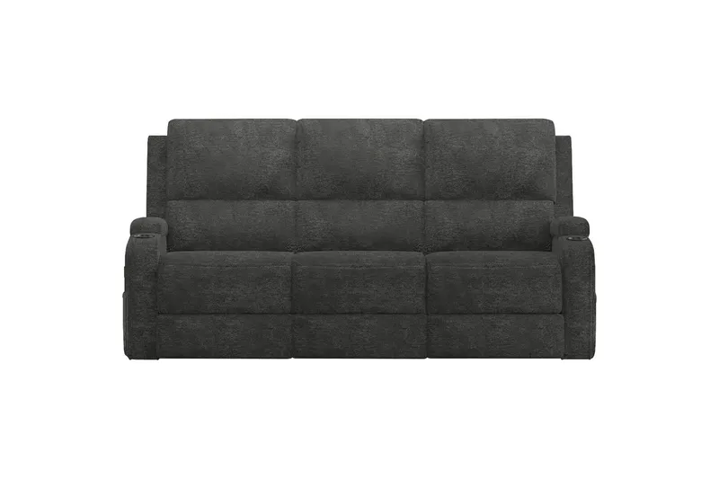 Reclinersoffa utan hörn Loft24 Soffa 3-sits Loft24 Dallas Grey Belfast fabric, undefined