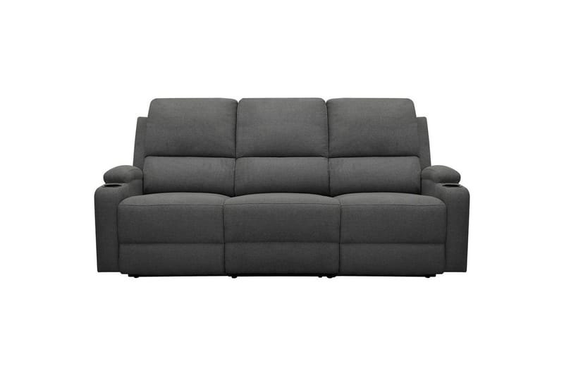 Reclinersoffa utan hörn Loft24 Soffa 3-sits Loft24 Dallas Grey Belfast fabric - Möbler - Soffa - Biosoffa & reclinersoffa