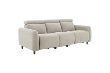 Skaane 3-sits Rektangulär Reclinersoffa 229 cm i Manchestertyg - Vit - Möbler - Soffa - Biosoffa & reclinersoffa - 3 sits biosoffa & reclinersoffa