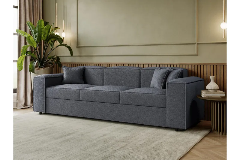 Bizantine Bäddsoffa 3-sits - Grå - Möbler - Soffa - Bäddsoffa