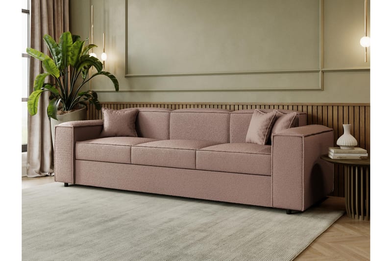 Bizantine Bäddsoffa 3-sits - Rosa - Möbler - Soffa - Bäddsoffa