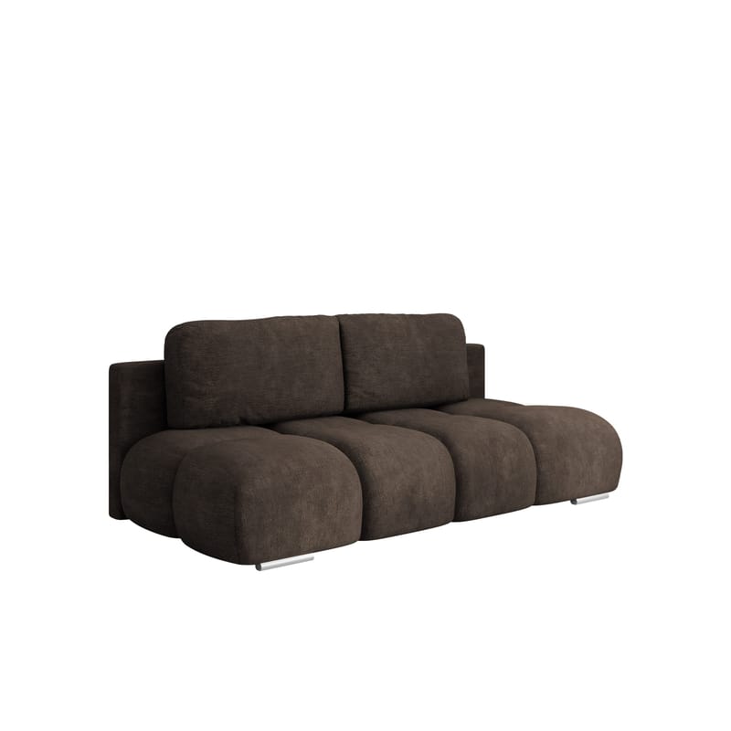 Bjorn 3-sits Bäddsoffa med förvaring, brun