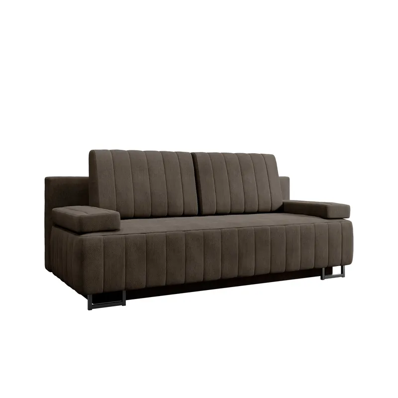 Bonsall 3-sits Bäddsoffa med förvaring, brun