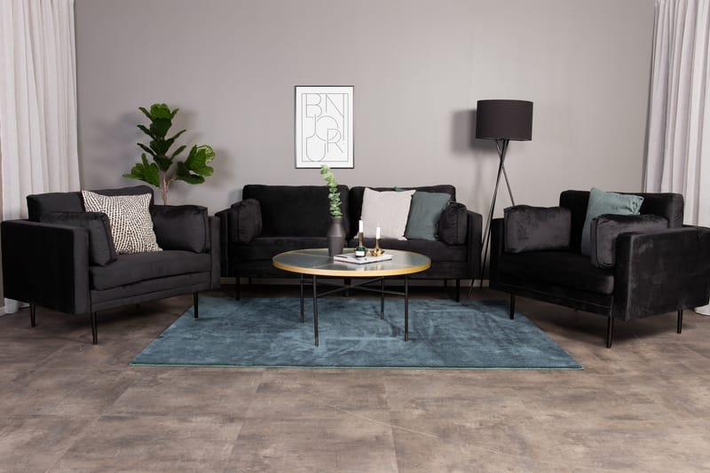 Boom 3-sits Soffa - Svart - Möbler - Soffa - Sammetssoffa