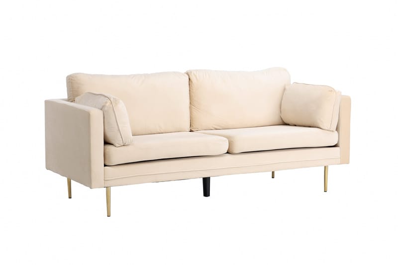 Boom Sammetssoffa 3-sits - Beige - Möbler - Soffa - Sammetssoffa