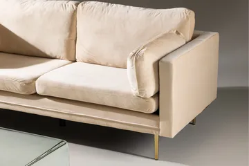 Boom Sammetssoffa 3-sits - Beige - Möbler - Soffa - Sammetssoffa
