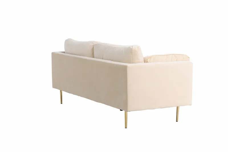 Boom Sammetssoffa 3-sits - Beige - Möbler - Soffa - Sammetssoffa