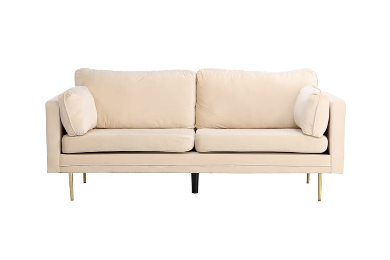 Boom Sammetssoffa 3-sits - Beige - Möbler - Soffa - Sammetssoffa
