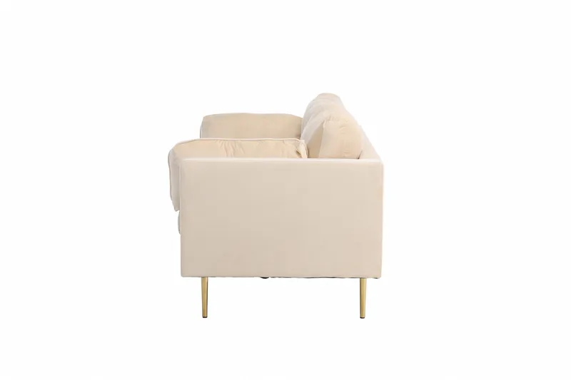 Boom Sammetssoffa 3-sits - Beige - Möbler - Soffa - Sammetssoffa