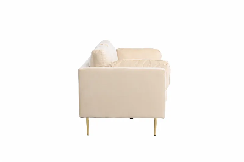 Boom Sammetssoffa 3-sits - Beige - Möbler - Soffa - Sammetssoffa