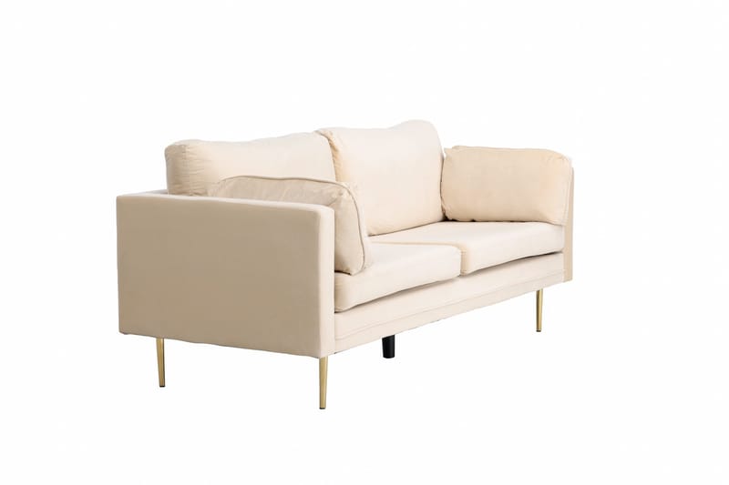Boom Sammetssoffa 3-sits - Beige - Möbler - Soffa - Sammetssoffa