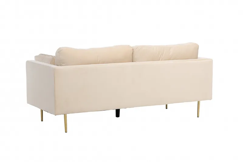 Boom Sammetssoffa 3-sits - Beige - Möbler - Soffa - Sammetssoffa