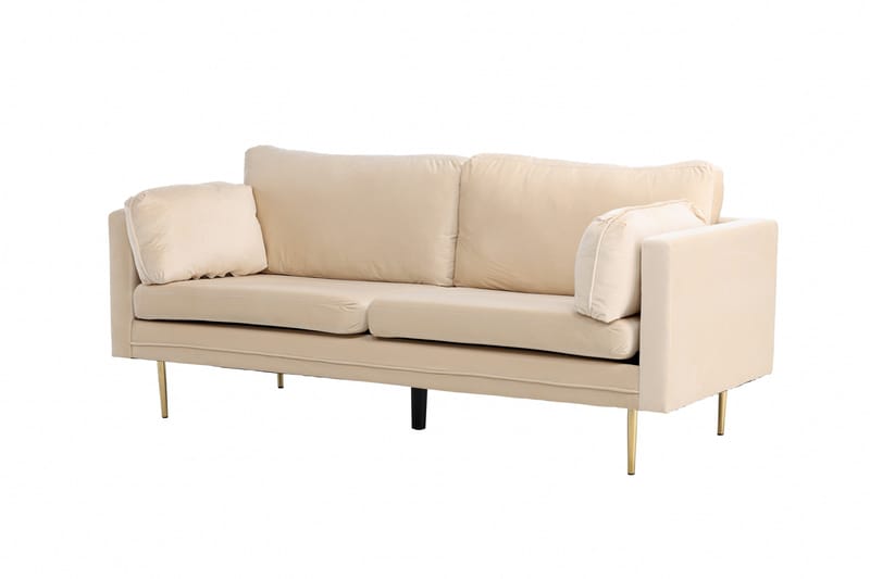Boom Sammetssoffa 3-sits - Beige - Möbler - Soffa - Sammetssoffa