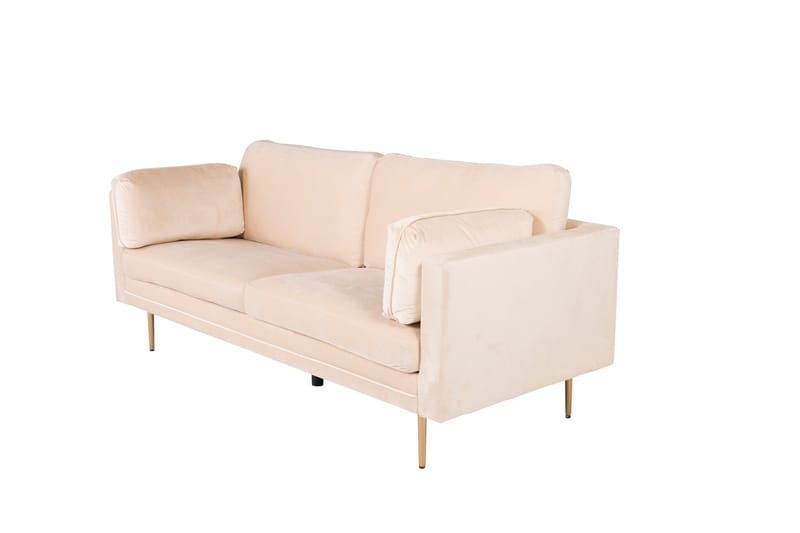 Boom Sammetssoffa 3-sits - Beige - Möbler - Soffa - Sammetssoffa