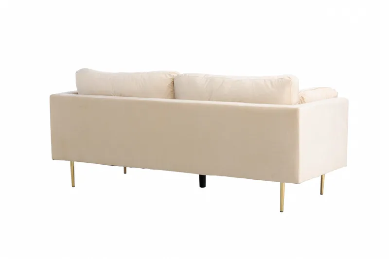 Boom Sammetssoffa 3-sits - Beige - Möbler - Soffa - Sammetssoffa