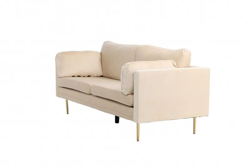 Boom Sammetssoffa 3-sits - Beige - Möbler - Soffa - Sammetssoffa