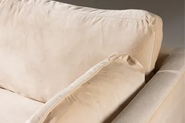 Boom Sammetssoffa 3-sits - Beige - Möbler - Soffa - Sammetssoffa