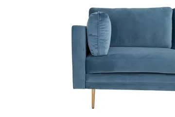 Boom Sammetssoffa 3-sits - Blå - Möbler - Soffa - Sammetssoffa