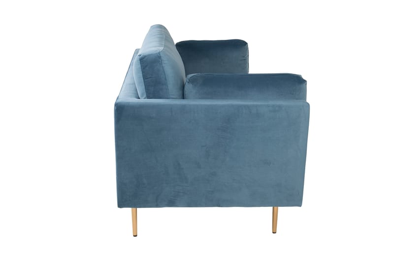 Boom Sammetssoffa 3-sits - Blå - Möbler - Soffa - Sammetssoffa
