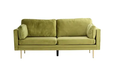 Boom Sammetssoffa 3-sits - Grön - Möbler - Soffa - Sammetssoffa
