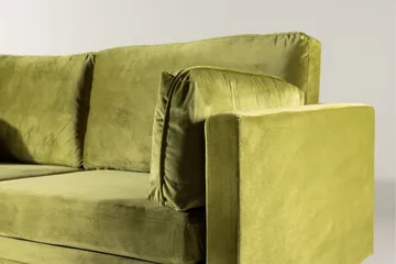 Boom Sammetssoffa 3-sits - Grön - Möbler - Soffa - Sammetssoffa