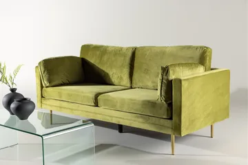 Boom Sammetssoffa 3-sits - Grön - Möbler - Soffa - Sammetssoffa