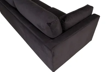Boom Sammetssoffa 3-sits - Svart - Möbler - Soffa - Sammetssoffa