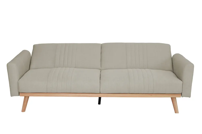 Borlänge grå bäddsoffa 207 cm bred, Ljusgrå