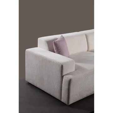 Branorin 3-sits Hörnsoffa - Krämvit - Möbler - Soffa - Divansoffor & schäslongsoffa