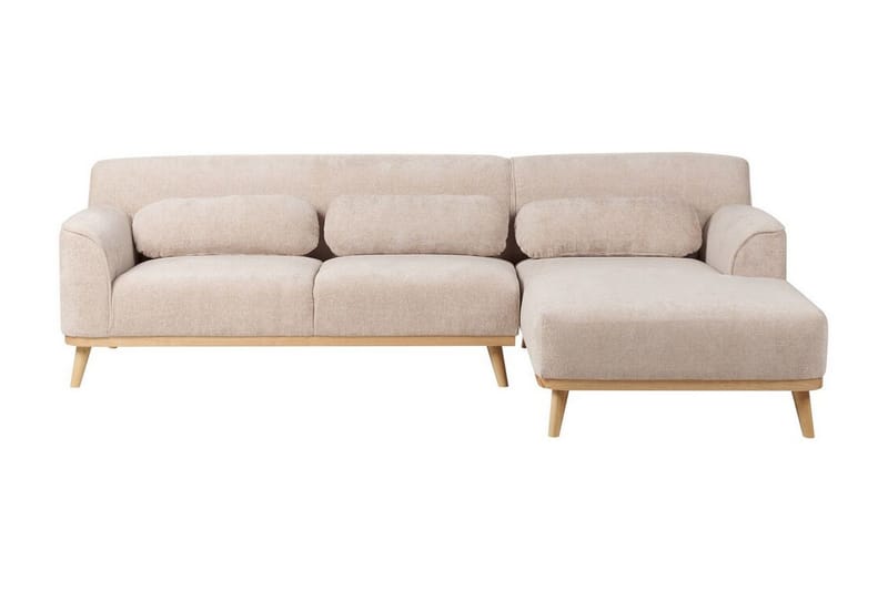 Bree Hörnsoffa 3-sits - Beige/Ljust trä - Möbler - Soffa - Bäddsoffa
