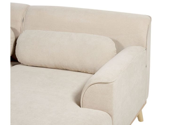 Bree Hörnsoffa 3-sits - Beige/Ljust trä - Möbler - Soffa - Bäddsoffa