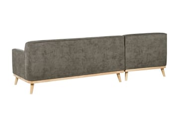 Bree Hörnsoffa 3-sits - Grön/Ljust trä - Möbler - Soffa - Bäddsoffa