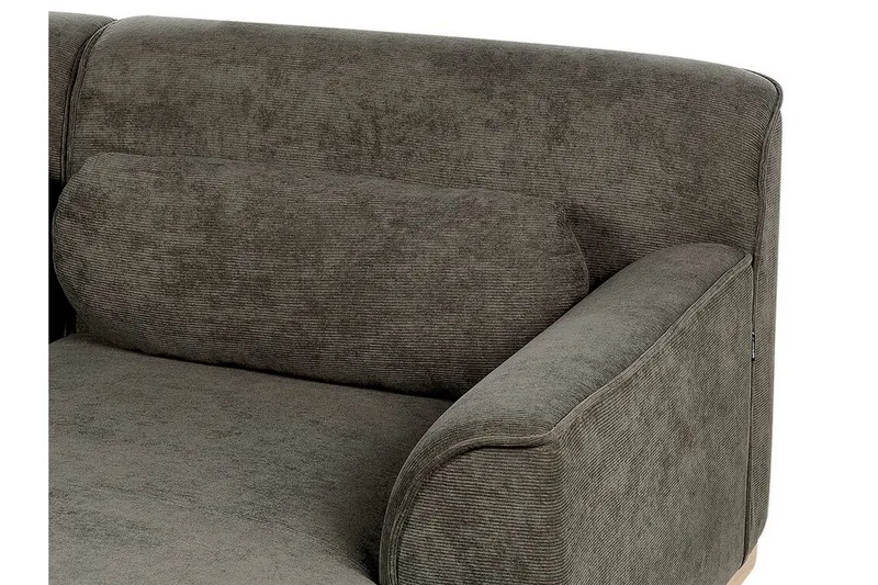 Bree Hörnsoffa 3-sits - Grön/Ljust trä - Möbler - Soffa - Hörnsoffa