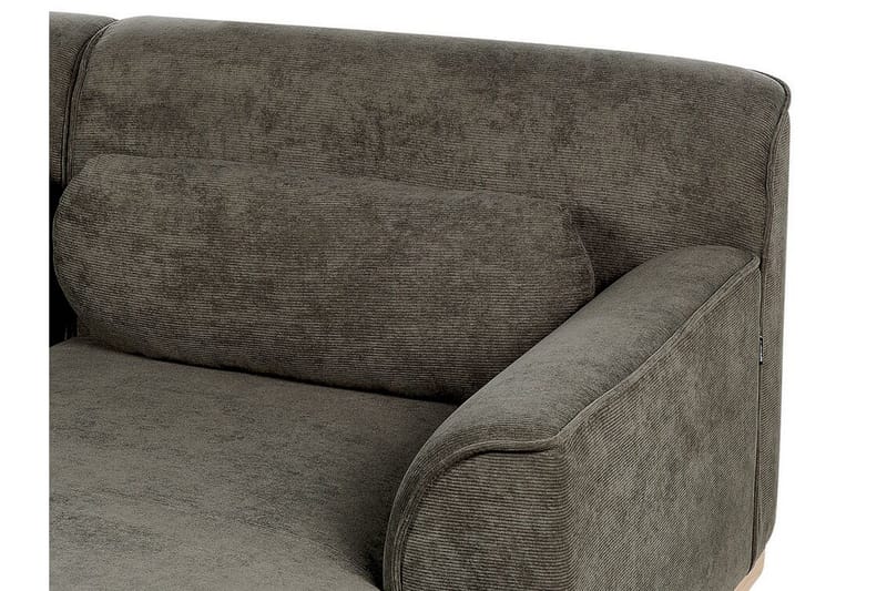 Bree Hörnsoffa 3-sits - Grön/Ljust trä - Möbler - Soffa - Bäddsoffa