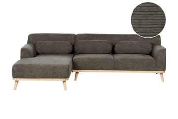 Bree Hörnsoffa 3-sits - Grön/Ljust trä - Möbler - Soffa - Bäddsoffa
