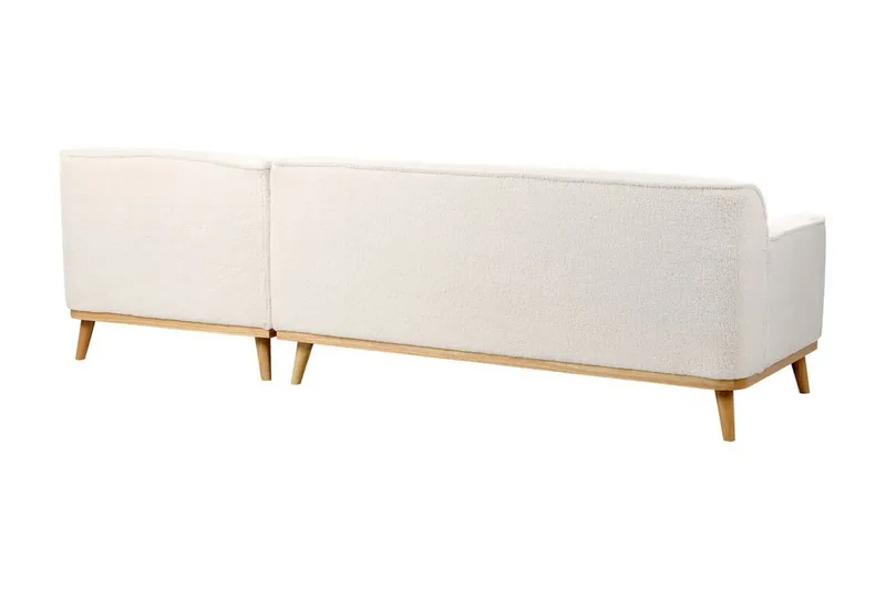 Bree Hörnsoffa 3-sits - Vit/Ljust trä - Möbler - Soffa - Bäddsoffa