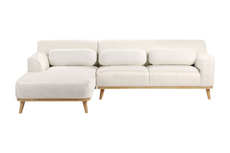 Bree Hörnsoffa 3-sits - Vit/Ljust trä - Möbler - Soffa - Bäddsoffa
