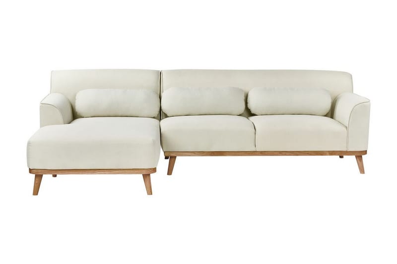 Bree Hörnsoffa 3-sits - Vit/Ljust trä - Möbler - Soffa - Bäddsoffa