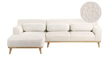 Bree Hörnsoffa 3-sits - Vit/Ljust trä - Möbler - Soffa - Bäddsoffa