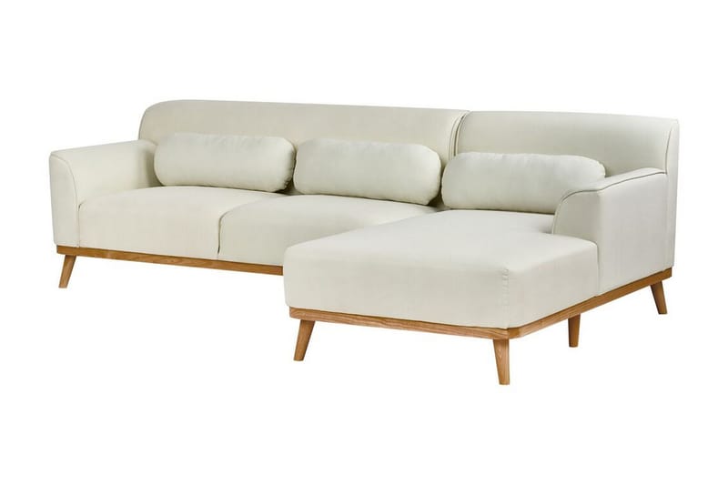 Bree Hörnsoffa 3-sits - Vit/Ljust trä - Möbler - Soffa - Bäddsoffa