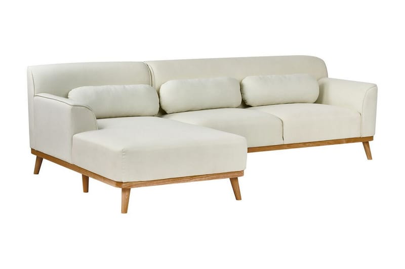 Bree Hörnsoffa 3-sits - Vit/Ljust trä - Möbler - Soffa - Bäddsoffa