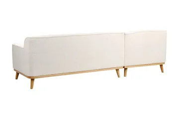 Bree Hörnsoffa 3-sits - Vit/Ljust trä - Möbler - Soffa - Bäddsoffa