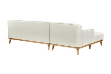Bree Hörnsoffa 3-sits - Vit/Ljust trä - Möbler - Soffa - Bäddsoffa