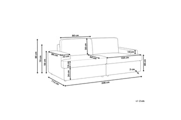 Brennan Soffa 3-sits - Vit - Möbler - Soffa - 3 sits soffa