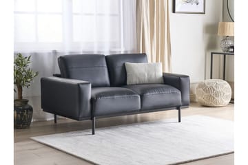 Bruna Soffa 2-sits - Svart - Möbler - Soffa - Skinnsoffor