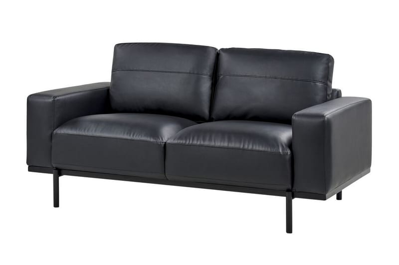 Bruna Soffa 2-sits - Svart - Möbler - Soffa - Skinnsoffor